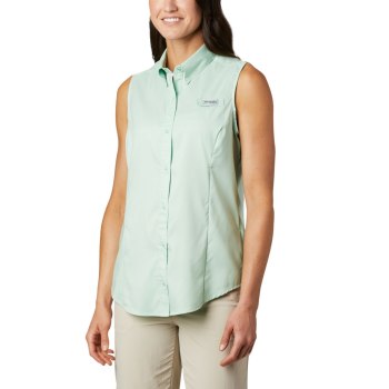 Columbia Ženske Košulje - PFG Tamiami Sleeveless Menta | CPAT-21739